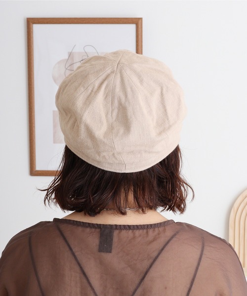 Sense of Grace（センスオブグレース）の「綿麻素材 キャスケット（キャスケット・メンズ・ピンク/ホワイト/ベージュ/ブラック/グレー・FREE）」の15枚目の写真