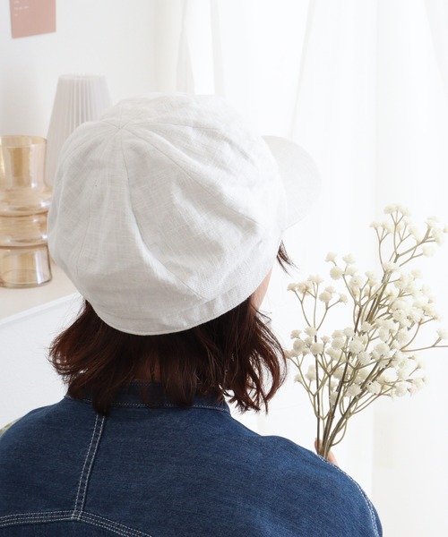 Sense of Grace（センスオブグレース）の「綿麻素材 キャスケット（キャスケット・メンズ・ピンク/ホワイト/ベージュ/ブラック/グレー・FREE）」の22枚目の写真