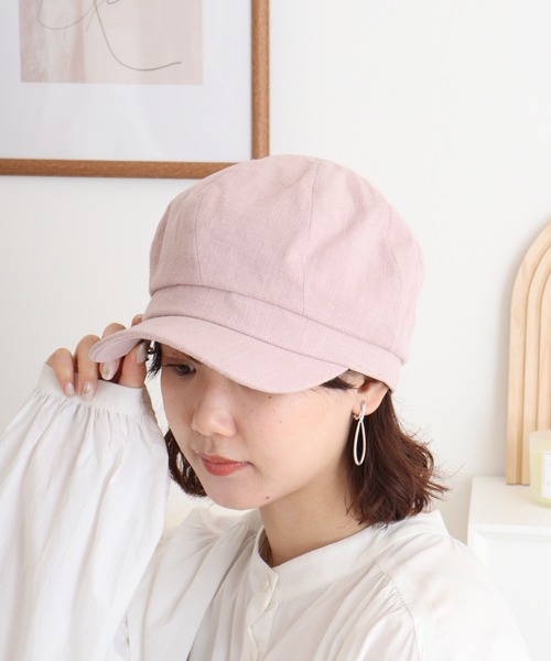 Sense of Grace（センスオブグレース）の「綿麻素材 キャスケット（キャスケット・メンズ・ピンク/ホワイト/ベージュ/ブラック/グレー・FREE）」の9枚目の写真