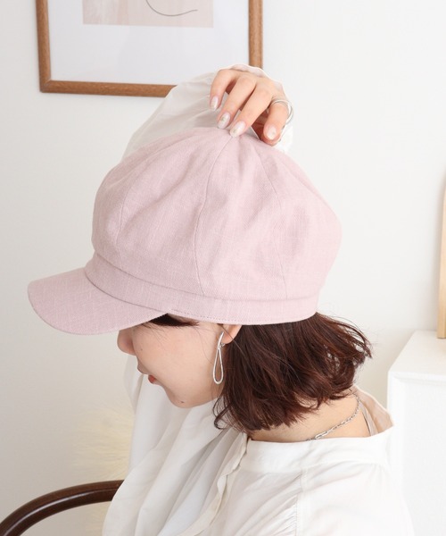 Sense of Grace（センスオブグレース）の「綿麻素材 キャスケット（キャスケット・メンズ・ピンク/ホワイト/ベージュ/ブラック/グレー・FREE）」の10枚目の写真