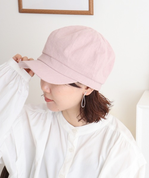 Sense of Grace（センスオブグレース）の「綿麻素材 キャスケット（キャスケット・メンズ・ピンク/ホワイト/ベージュ/ブラック/グレー・FREE）」の11枚目の写真