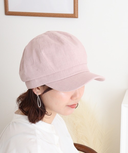 Sense of Grace（センスオブグレース）の「綿麻素材 キャスケット（キャスケット・メンズ・ピンク/ホワイト/ベージュ/ブラック/グレー・FREE）」の12枚目の写真