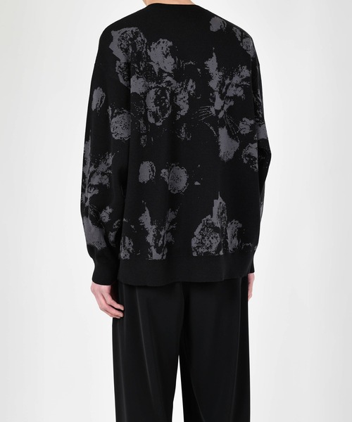 LAD MUSICIAN（ラッドミュージシャン）の「PAINT ROSE + CAT KNIT PULLOVER（ニット/セーター・メンズ・ブラック/ダークネイビー/チャコール・FREE）」の14枚目の写真