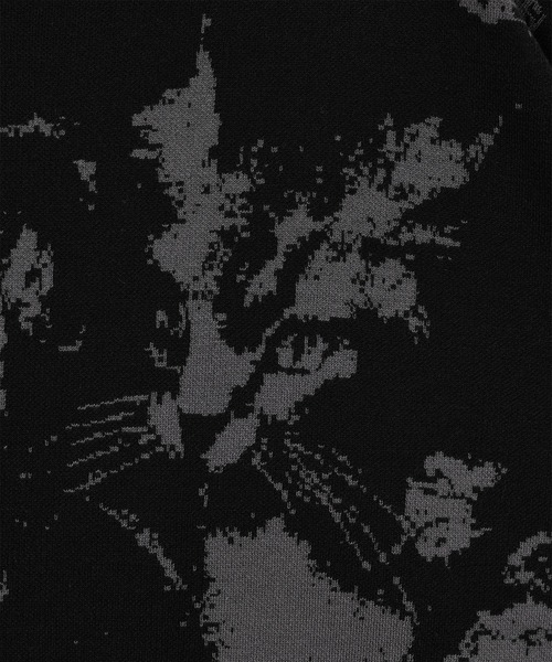 LAD MUSICIAN（ラッドミュージシャン）の「PAINT ROSE + CAT KNIT PULLOVER（ニット/セーター・メンズ・ブラック/ダークネイビー/チャコール・FREE）」の15枚目の写真