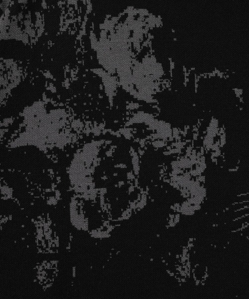 LAD MUSICIAN（ラッドミュージシャン）の「PAINT ROSE + CAT KNIT PULLOVER（ニット/セーター・メンズ・ブラック/ダークネイビー/チャコール・FREE）」の6枚目の写真