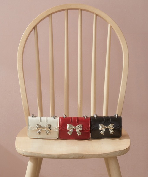 PHILLY（フィリー）の「【PHILLY】メタルリボンミニショルダー（ショルダーバッグ・レディース・レッド/ブラック/ホワイト・FREE）」の22枚目の写真