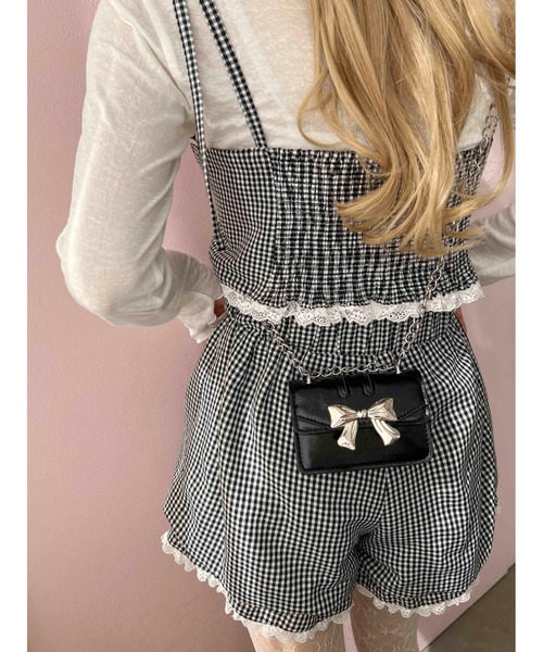 PHILLY（フィリー）の「【PHILLY】メタルリボンミニショルダー（ショルダーバッグ・レディース・レッド/ブラック/ホワイト・FREE）」の9枚目の写真