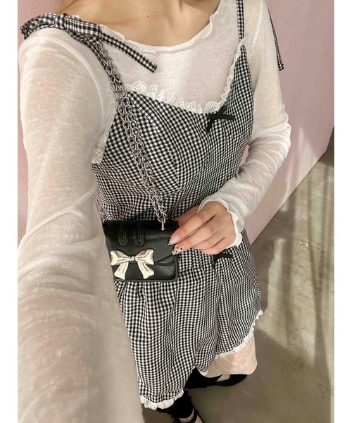 PHILLY（フィリー）の「【PHILLY】メタルリボンミニショルダー（ショルダーバッグ・レディース・レッド/ブラック/ホワイト・FREE）」の10枚目の写真