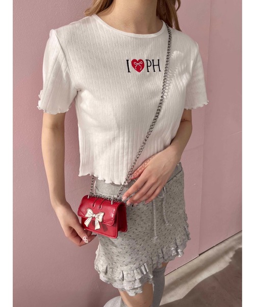 PHILLY（フィリー）の「【PHILLY】メタルリボンミニショルダー（ショルダーバッグ・レディース・レッド/ブラック/ホワイト・FREE）」の15枚目の写真