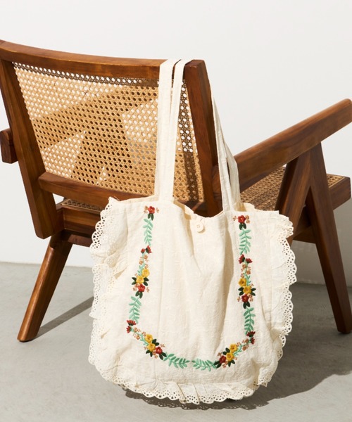 総刺繍レーストートBAG（トートバッグ）｜Unitage（ユニテージ