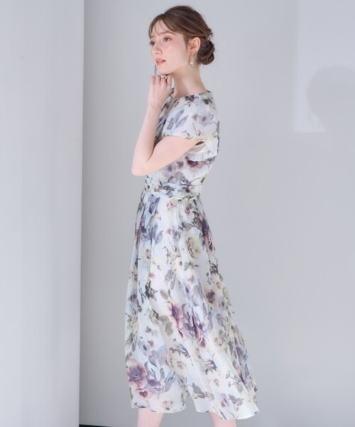 セール】【花柄・一枚で着映える・細見え】Summerオーガンフルール