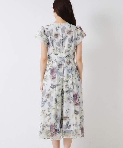 couture brooch（クチュールブローチ）の「【花柄・一枚で着映える・細見え】Summerオーガンフルールワンピース（ワンピース・レディース・ベージュ系その他4/ブラック系/ライトグレー系・36/38/40/42）」の18枚目の写真