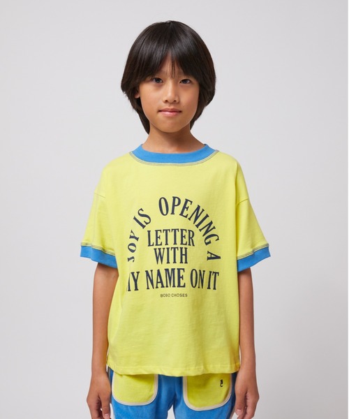 BOBO CHOSES(ボボショーズ)の「Joy Is T-shirt(Tシャツ/カットソー・キッズ・イエロー・100/110/120/130/140)」の2枚目の写真