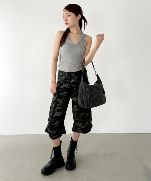 セール】迷彩柄ハーフカーゴパンツ（カーゴパンツ）｜Bamm（バム