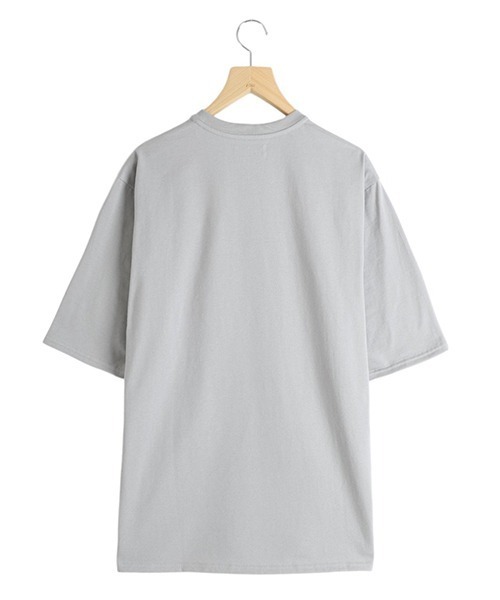 marka（マーカ）の「marka / マーカ：CREW NECK TEE - 40/2 organic cotton knit -：M25A-08CS02B[COR]（Tシャツ/カットソー・メンズ・チャコールグレー/ライトグレー・2/3/1）」の4枚目の写真