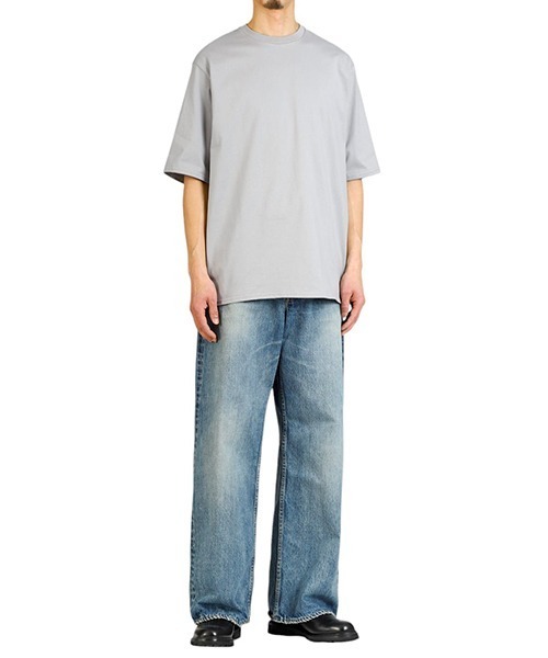 marka（マーカ）の「marka / マーカ：CREW NECK TEE - 40/2 organic cotton knit -：M25A-08CS02B[COR]（Tシャツ/カットソー・メンズ・チャコールグレー/ライトグレー・2/3/1）」の10枚目の写真