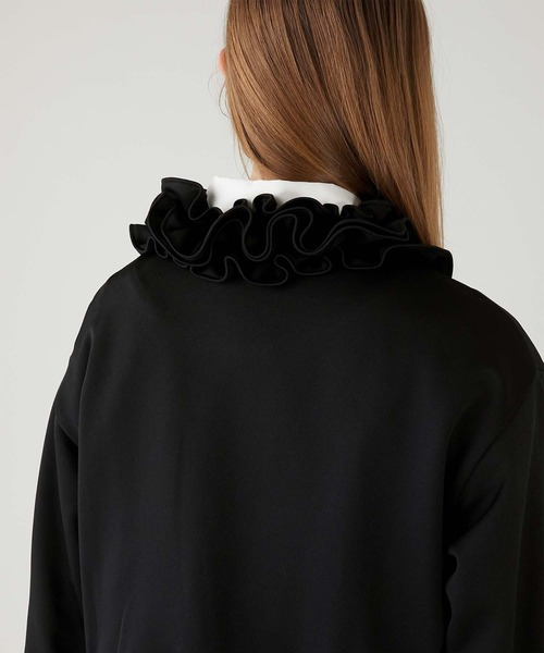 セール】【crinkle crinkle crinkle】frill collar track jacket