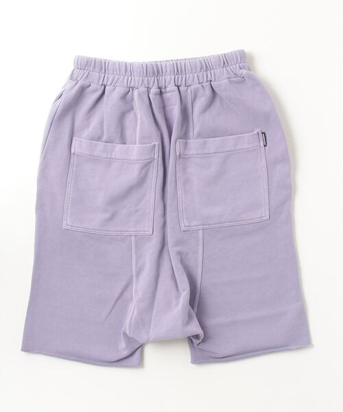 ADAM PATEK(アダムパテック)の「【ADAMPATEK/アダムパテック】pigment dyeing sarouel short pants/ピグメント染めスウェットサルエルショートパンツ(その他パンツ・メンズ・パープル/ブラック・2/1)」の12枚目の写真