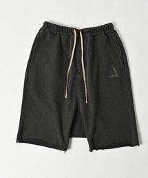 【ADAMPATEK/アダムパテック】pigment dyeing sarouel short pants/ピグメント染めスウェットサルエルショートパンツ