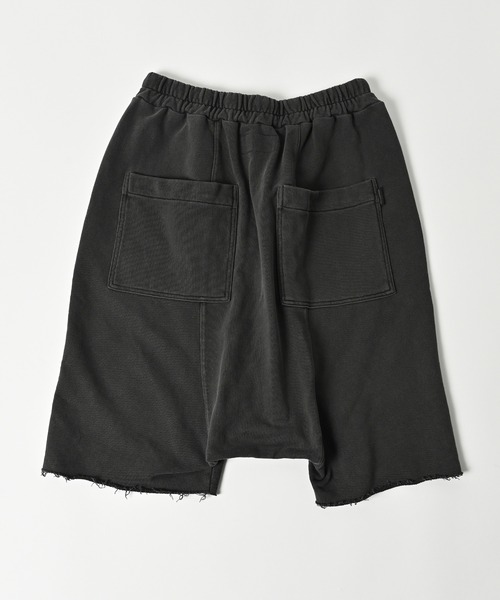 ADAM PATEK(アダムパテック)の「【ADAMPATEK/アダムパテック】pigment dyeing sarouel short pants/ピグメント染めスウェットサルエルショートパンツ(その他パンツ・メンズ・パープル/ブラック・2/1)」の3枚目の写真