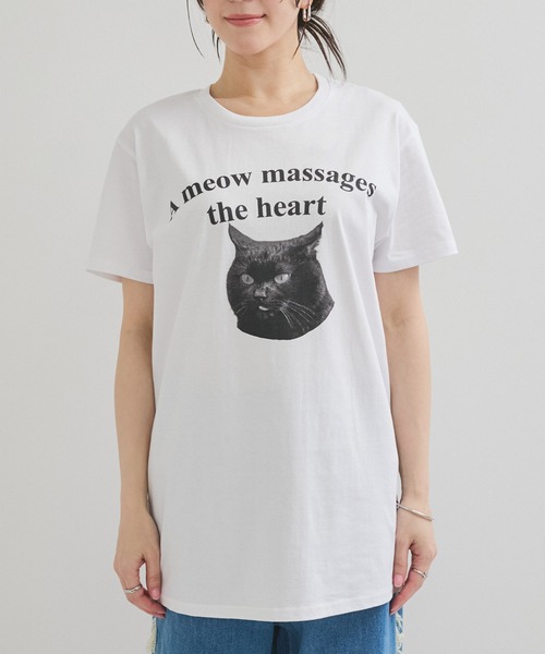 REGENCY WORKS(リージェンシーワークス)の「【Regency works(リージェンシー ワークス)】ネコTee(Tシャツ/カットソー・レディース・ホワイト系その他2/オフホワイト/ホワイト/ホワイト系その他/ホワイト系その他3・FREE)」の8枚目の写真