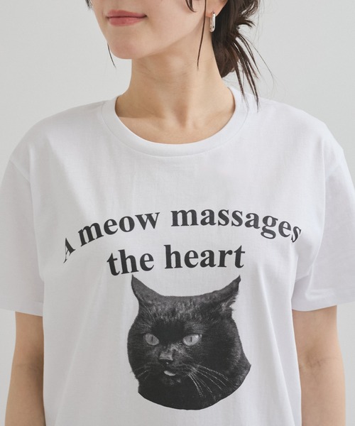 REGENCY WORKS(リージェンシーワークス)の「【Regency works(リージェンシー ワークス)】ネコTee(Tシャツ/カットソー・レディース・ホワイト系その他2/オフホワイト/ホワイト/ホワイト系その他/ホワイト系その他3・FREE)」の11枚目の写真