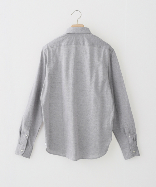 GUY ROVER(ギローバー)の「GUY ROVER (ギローバー) Jersey Pique Cutaway Shirts 551506/3850PL190J(シャツ/ブラウス・メンズ・ブラウン/ホワイト・SMALL/MEDIUM/LARGE/X-LARGE)」の7枚目の写真