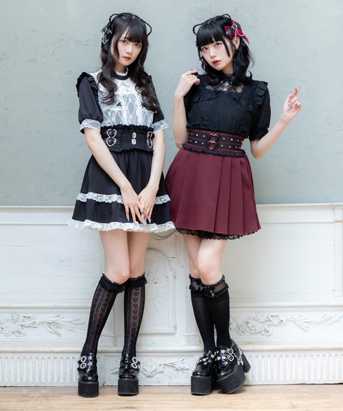 DearMyLove(ディアマイラブ)の「十字架レースフリルハートチャームブラウス(シャツ/ブラウス・レディース・ホワイト×ブラック/パープル/ホワイト/ブラック/ボルドー・LL/LARGE/MEDIUM/3L)」の21枚目の写真