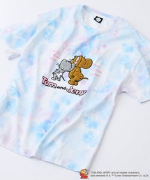 【TOM AND JERRY/トムとジェリー】オリジナルデザインTシャツ ジェリー タフィー ドロップショルダー ビッグシルエット ユニセックス