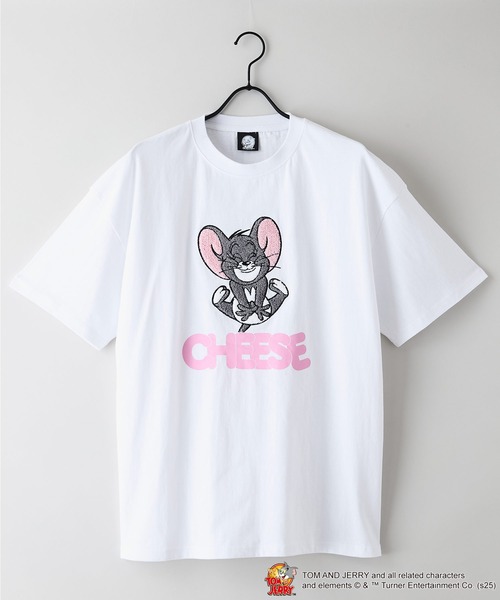 Tom＆Jerry（トムアンドジェリー）の「【TOM AND JERRY/トムとジェリー】オリジナルデザインTシャツ ジェリー　タフィー　ドロップショルダー ビッグシルエット　ユニセックス（Tシャツ/カットソー・メンズ・パープル系その他3/ホワイト系その他2/ベージュ系その他2/ホワイト系その他3/ベージュ系その他/ブルー系その他/ベージュ系その他5/ホワイト系その他4/ブラック系その他4/パープル系その他5/ベージュ系その他6/ブルー系その他7/ホワイト系その他7/ブラック系その他6・X-LARGE/LARGE/SMALL/MEDIUM）」の16枚目の写真
