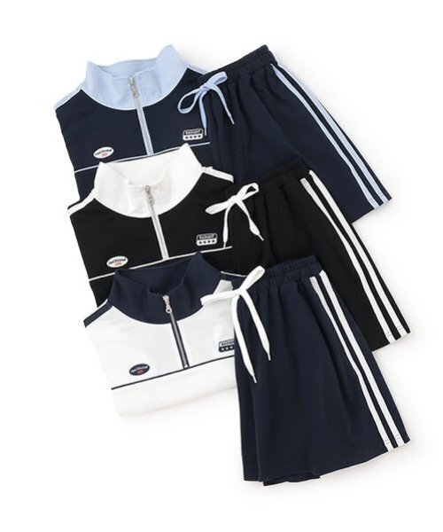 セール】【LTXC】【吸水速乾/さらさら】ハーフジップ セットアップ