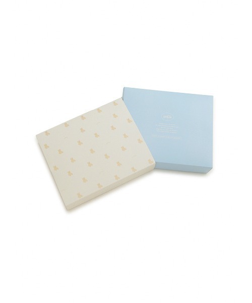 gelato pique（ジェラートピケ）の「【ラッピング済み】【BABY】ベアポンチョ&スタイ2点セット ギフトBOX（ベビーギフト・キッズ・ブルー/ピンク/ベージュ・FREE）」の6枚目の写真