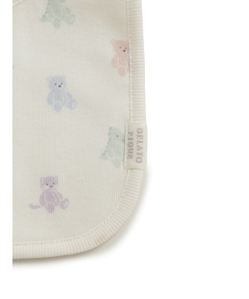 gelato pique（ジェラートピケ）の「【ラッピング済み】【BABY】ベアポンチョ&スタイ2点セット ギフトBOX（ベビーギフト・キッズ・ブルー/ピンク/ベージュ・FREE）」の10枚目の写真