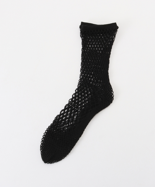 babaco（ババコ）の「【babaco/ババコ】Fishnet Socks（ソックス/靴下・レディース・グリーン/ブラック/ベージュ・FREE）」の4枚目の写真