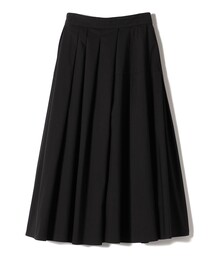 SHIPS Primary Navy Label:〈手洗い可能〉アシメ タック スカート