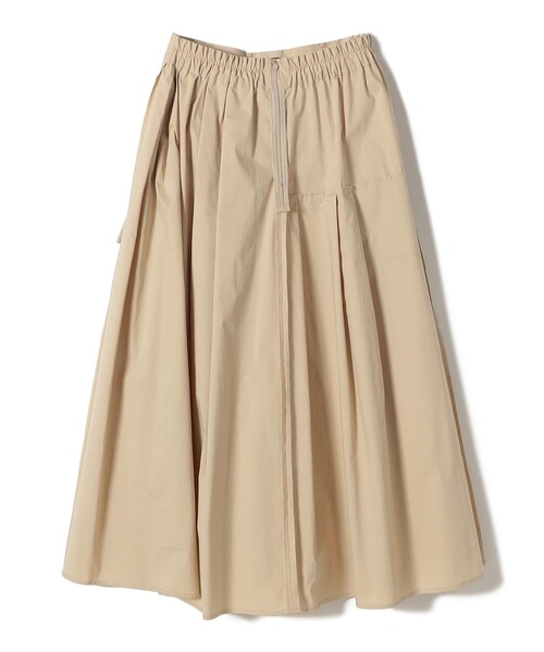 SHIPS（シップス）の「SHIPS Primary Navy Label:〈手洗い可能〉アシメ タック スカート（スカート・レディース・ネイビー/ベージュ/ブラック・38/36）」の10枚目の写真