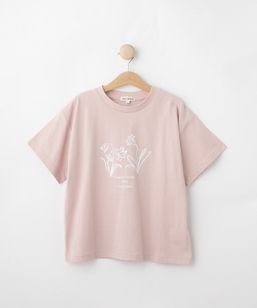 SHOO・LA・RUE(シューラルー)の「【100-150cm/親子リンク】アソートプリントTシャツ(Tシャツ/カットソー・キッズ・ピンク系3/チャコール/ホワイト系1/チャコールグレー/ホワイト系2・15 /14/13/12/11/10)」の5枚目の写真