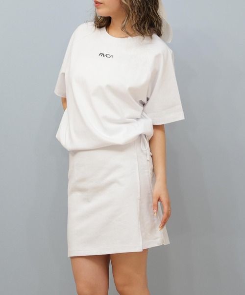 RVCA(ルーカ)の「RVCA/ルーカ ワンピース ショート丈 ワンポイントロゴ BF04C-350(ワンピース・レディース・グレー/ブラック/ホワイト・S/M)」の6枚目の写真