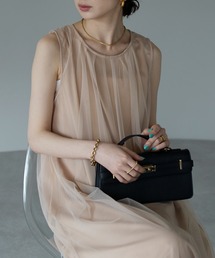 each | シフォンレイヤードノースリワンピ(ワンピース)