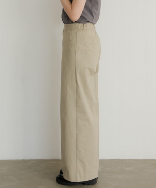 slattgir(スラットジール)の「高身長 ワイドチノパンツ 丈長め・トールサイズ Essenave(チノパンツ・レディース・ベージュ/ネイビー・LL/3L/4L/5L/M/L)」の22枚目の写真
