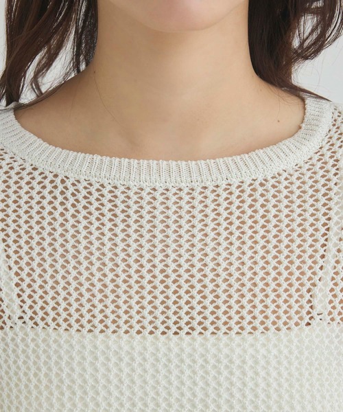 SALE！2025SS新作theory luxe5分袖ラメニットニット La maglia due】ラメニットプルオーバー(トップス)｜EPOCA