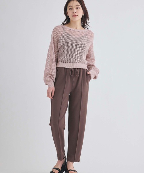 fifth(フィフス)の「メッシュ編みラメニット(ニット/セーター・レディース・ピンク/ベージュ/オフホワイト・M)」の22枚目の写真