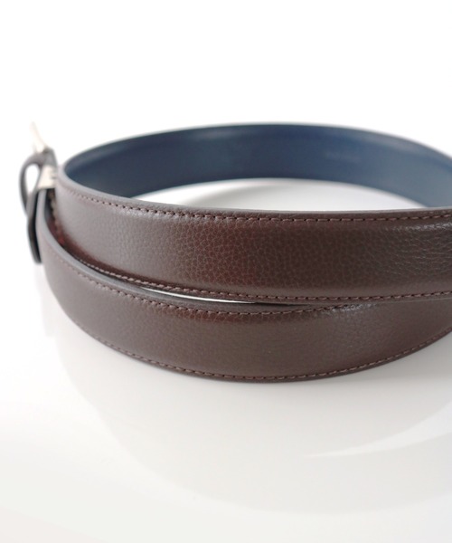 Orobianco（オロビアンコ）の「〈Orobianco/オロビアンコ〉ORB-010822 D 30mm幅 ベルト シボ加工仕上げ （BOX/ショッパー付き）（ベルト・メンズ・ブラック/ダークブラウン・FREE）」の3枚目の写真