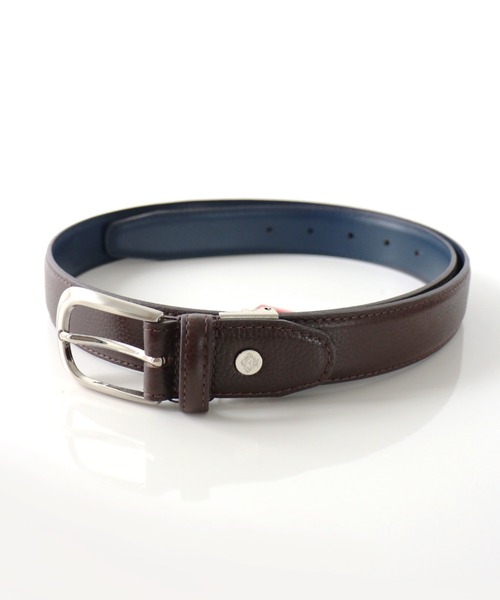 Orobianco（オロビアンコ）の「〈Orobianco/オロビアンコ〉ORB-010822 D 30mm幅 ベルト シボ加工仕上げ （BOX/ショッパー付き）（ベルト・メンズ・ブラック/ダークブラウン・FREE）」の4枚目の写真