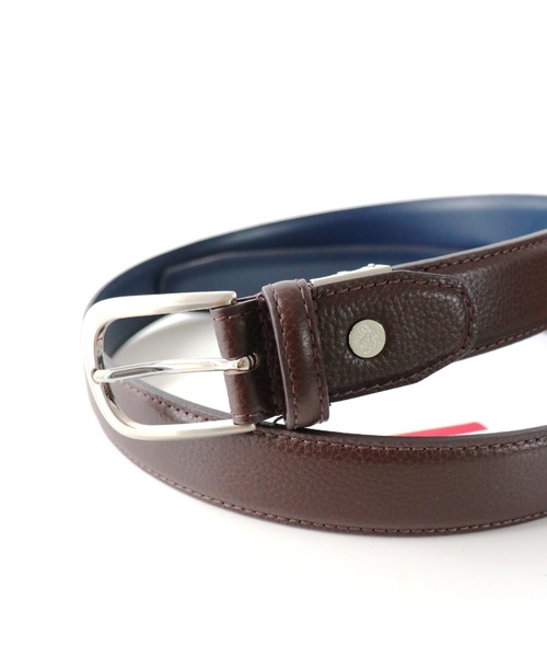 Orobianco（オロビアンコ）の「〈Orobianco/オロビアンコ〉ORB-010822 D 30mm幅 ベルト シボ加工仕上げ （BOX/ショッパー付き）（ベルト・メンズ・ブラック/ダークブラウン・FREE）」の6枚目の写真