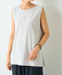 極美品　24SS　BEARDSLEY　シャツタンク　洗える　ブラック　フリー 極美品 24SS BEARDSLEY シャツタンク 洗える ブラック フリー
