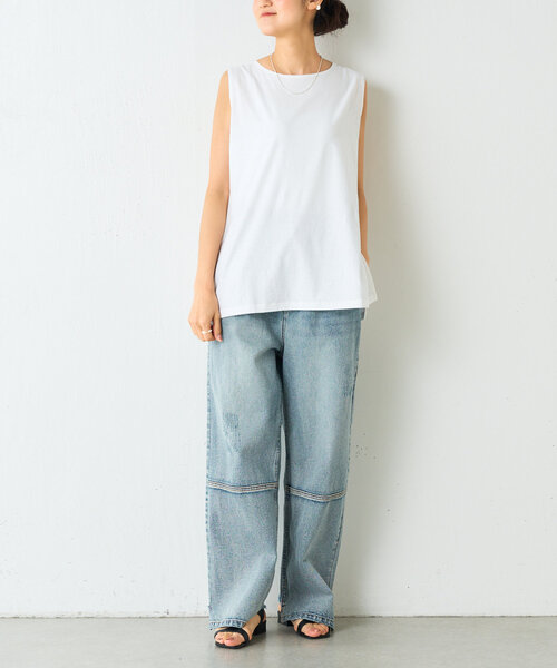 BEARDSLEY / ビアズリー スラブコットンタンクトップ スラブコットン半袖T（Tシャツ/カットソー）｜BEARDSLEY