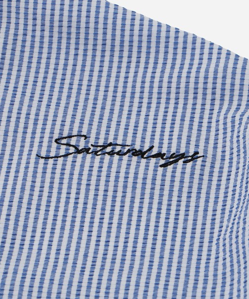 Saturdays Golf(サタデーズゴルフ)の「Seersucker SS Polo(ポロシャツ・メンズ・ブルー系その他/ブラック系その他・XL/L/M/S)」の12枚目の写真