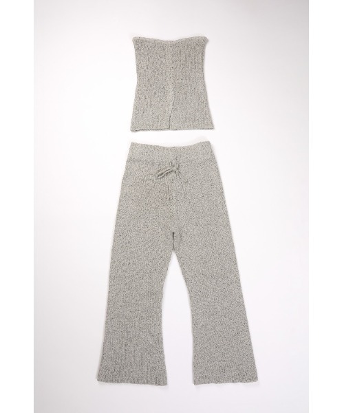 NOTREemor(ノートルエモア)の「wave knit bustier x pants(パンツドレス・レディース・ピンク系その他/ミックスグレー・FREE)」の16枚目の写真