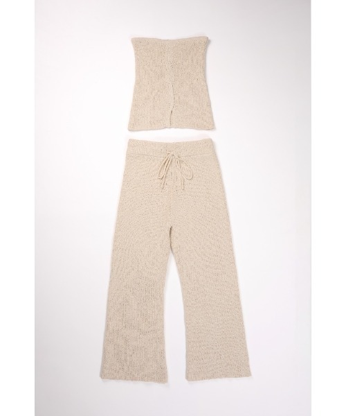 NOTREemor(ノートルエモア)の「wave knit bustier x pants(パンツドレス・レディース・ピンク系その他/ミックスグレー・FREE)」の15枚目の写真